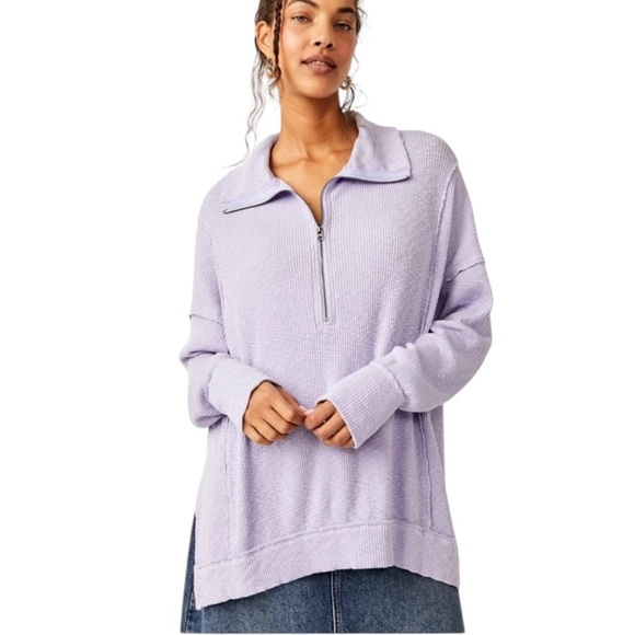 FREE PEOPLE Tops - FREE PEOPLE Walk Away Tunic Top in Lavender Size M